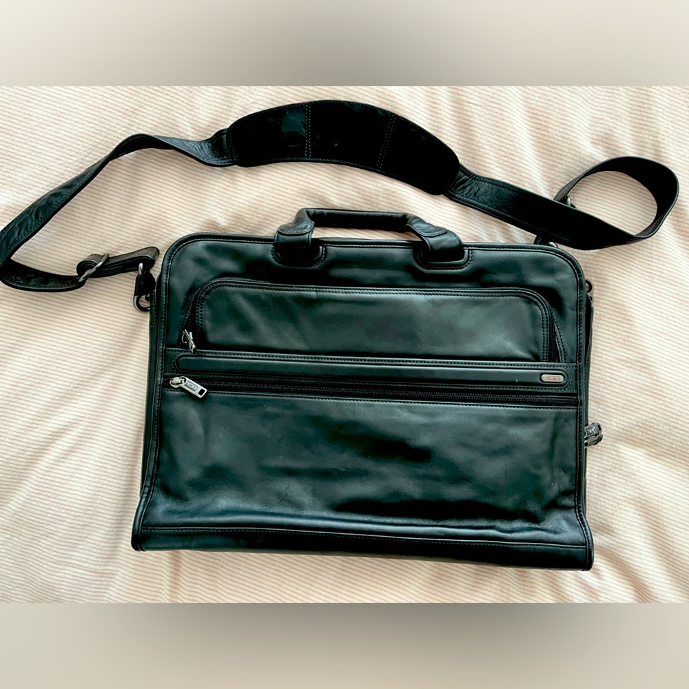 TUMI black laptop bag